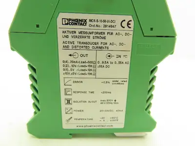 Phoenix Contact MCR-S-10/50-UI-DCI Active Transducer For AC DC Distorted Current