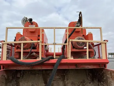 (2) Swaco CD 518 HV Slimline decanters centrifuges on trailer, Duplex SS.