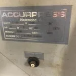 USED ACCURPRESS 7606