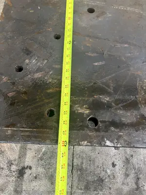 48" X 120" X 2" THICK STEEL FLOOR / BOLSTER PLATE: STOCK #22743