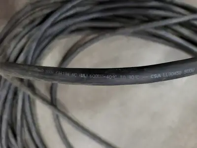 SOOW Power Cord 14 AWG 3 Conductor 600V w/ Plug 15A 125V
