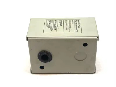 Used Leviton Manual Motor Starter Toggle 30A 600V Single Phase Type1 Enclosure Starters Michigan US | Maverick Industrial Sales #1396520
