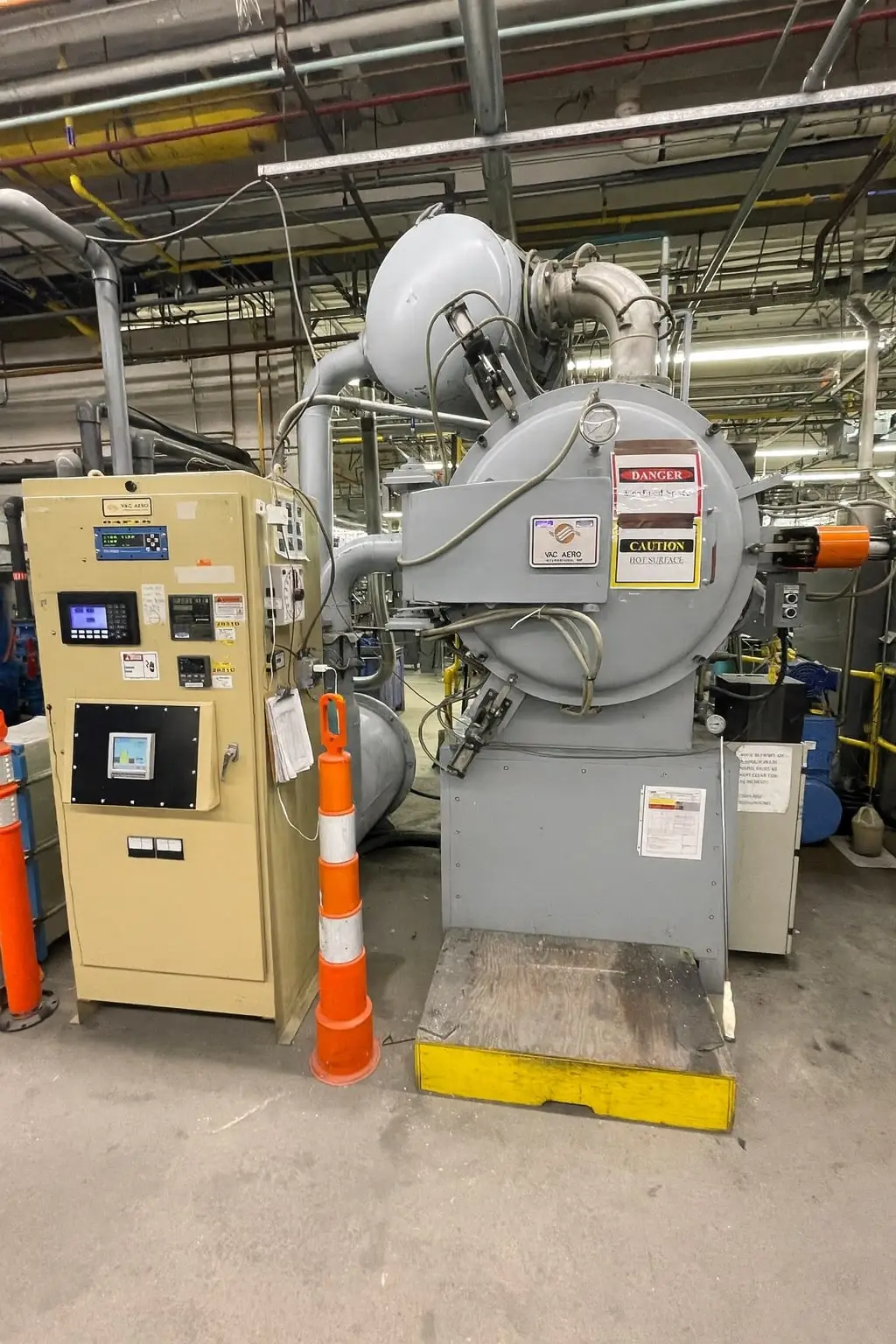 Item # VF473 2 Bar Quenching Vacuum Furnace 16” H × 12” W × 24” D