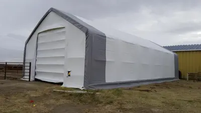 NEW 30X60X20 DOUBLE TRUSS STORAGE BUILDING