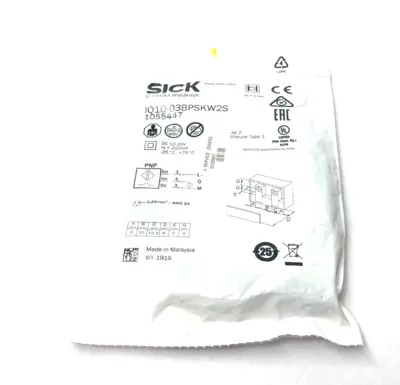 IQ10-03BPSKW2S, 1055447 | Sick IQ10-03BPSKW2S Inductive Proximity Sensor 1055447 - New