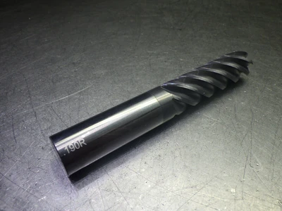 Monster 3/4" 6 Flute Carbide CR Endmill 3/4" Shank .19" R 292-401248 (LOC375)
