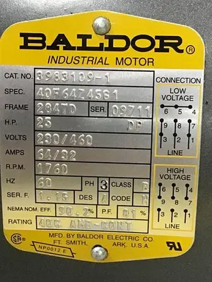 USED BALDOR 3983109-1