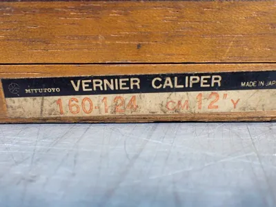 Used MITUTOYO 160124 Vernier Calipers Ohio US | HGR 24 #1249435