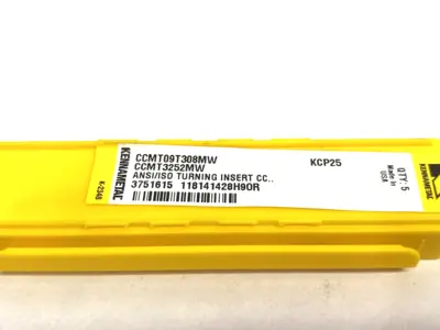 NEW KENNAMETAL SCREW-ON CCMT-MW POSITIVE INSERTS CCMT09T308MW