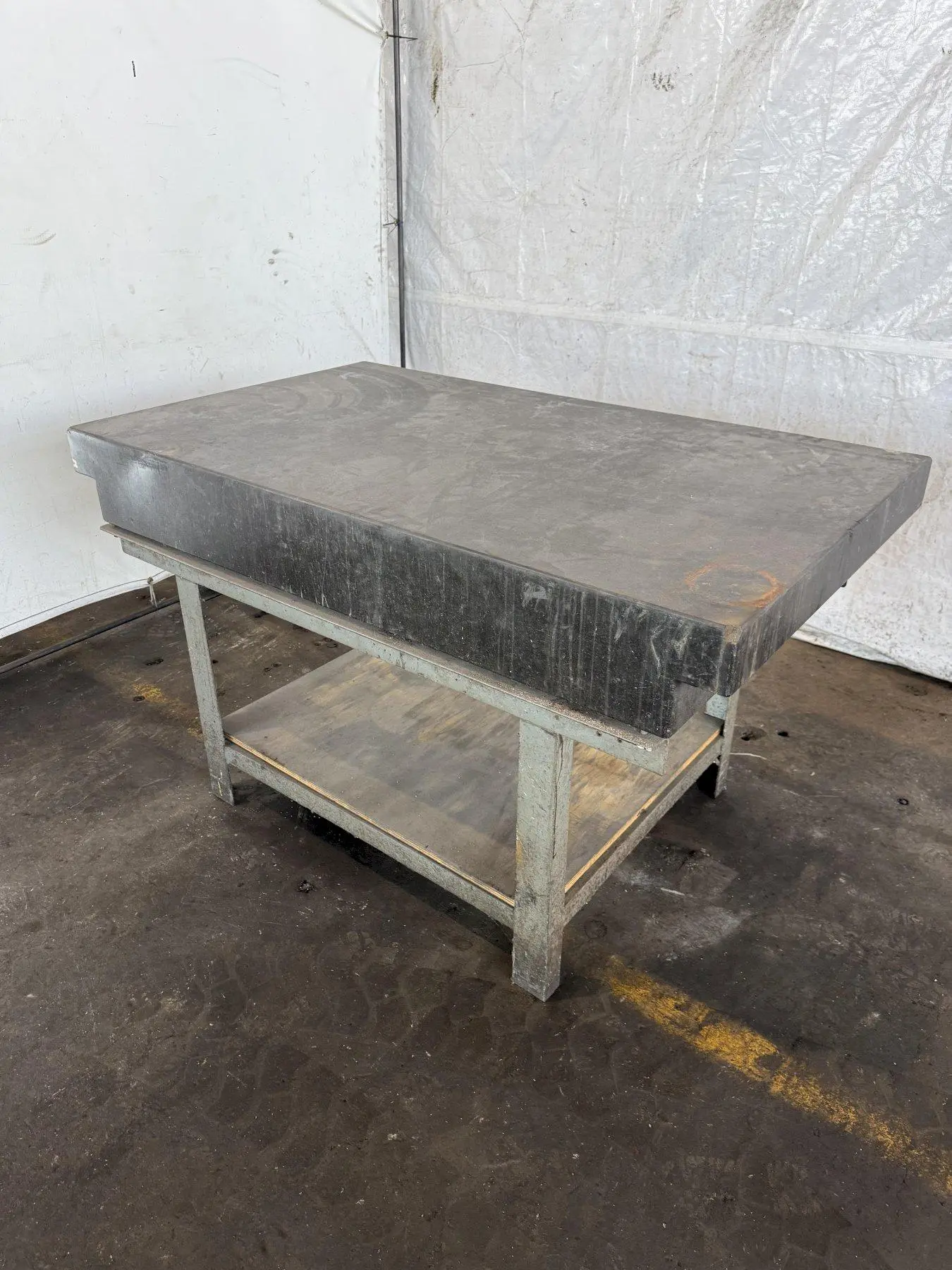 36" X 60" X 8" GRANITE SURFACE PLATE W/ STAND. STOCK # 0447325.