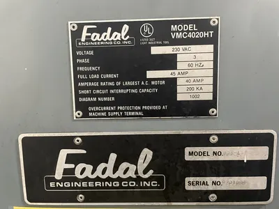 USED 1992 FADAL VMC 4020 HT