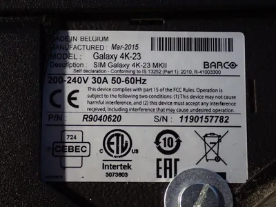 USED BARCO GALAXY 4K23