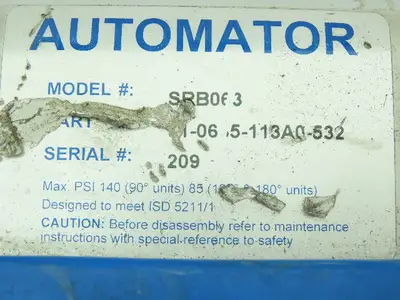 Bray 91-0635-113A0-532 Automator / Valve Position Monitor and 2" Ball Valve