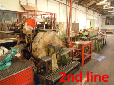 USED COLOMBO PROFILING LINE FOR MAKING PERFORATED VERTICAL CORNER PROFILES