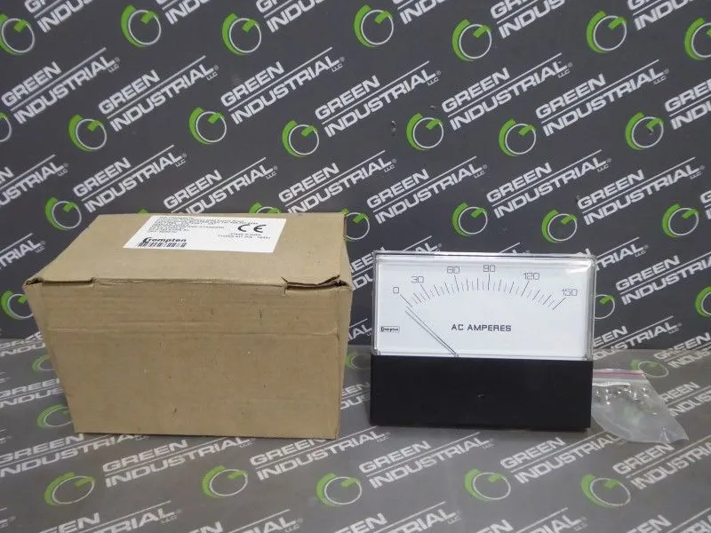 Crompton RSLT1069 Panel Meter 0 - 150 Amperes 36402AALSPZC6 New NIB