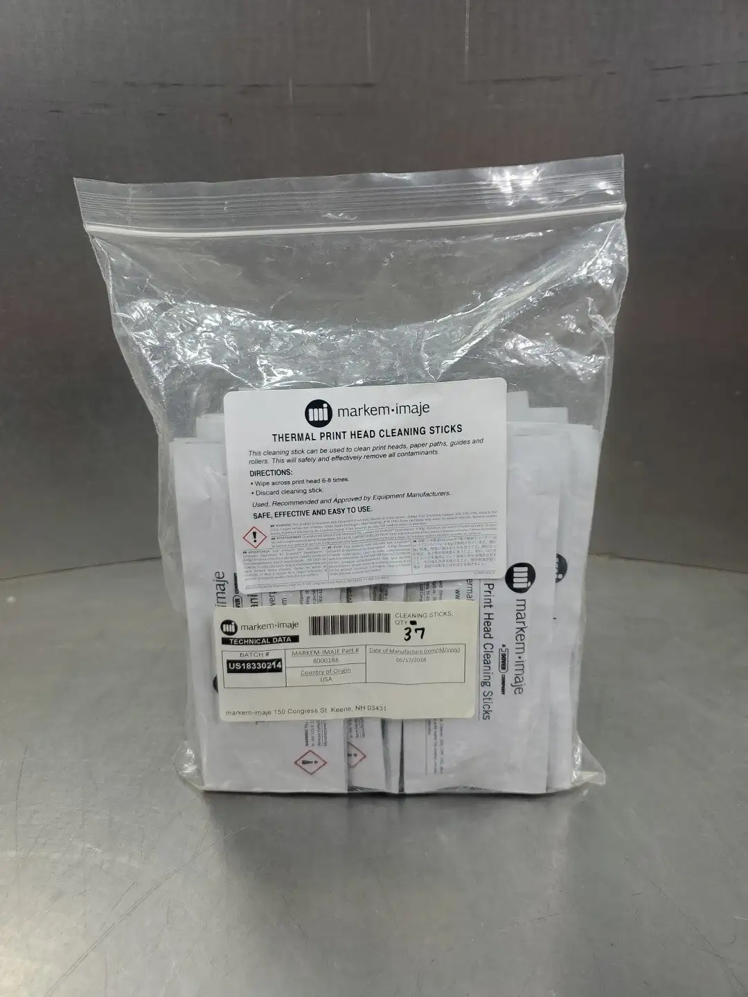 Markem Imaje 8000188 Thermal Print Head Cleaning Stick. 5D-33