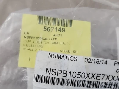 *NEW* [11] Schmalz SPB1 50 Green Suction Cups Size 50 1.5 Bellows + Warranty!