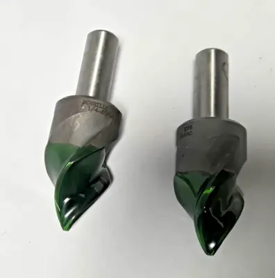 Schrillo 1-1/4" High Speed Steel Countersink 60 Degree 5/8 #1040 USA Lot of 2