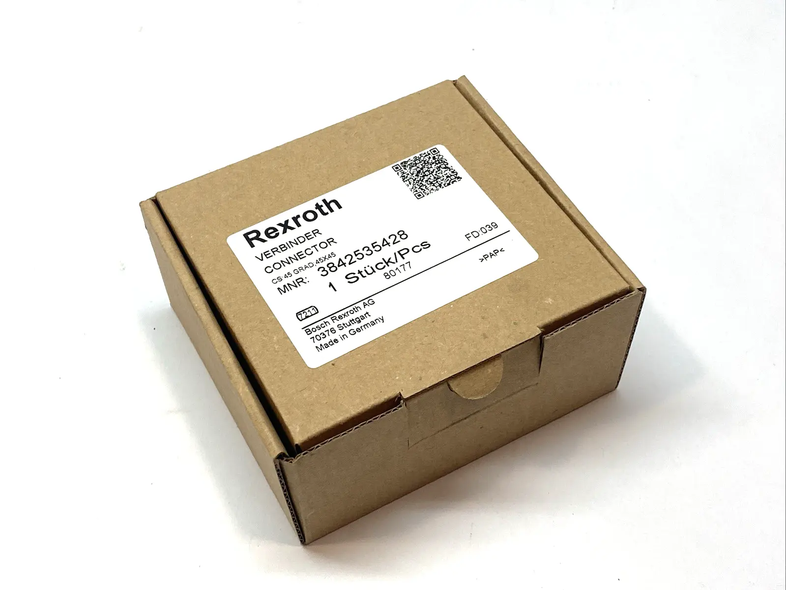 New | in-Stock Rexroth Cast Aluminum 45 Degree Connector w/ Plastic Cover & Hardware Electrical Fittings Michigan US | Maverick Industrial Sales #1419277