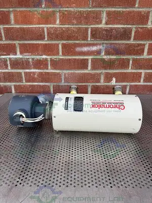 USED CHROMALOX NWHSSMT-3305E2XX CIRCULATION HEATER W/ EMTS-3305E2C35 ELEMENT 480V