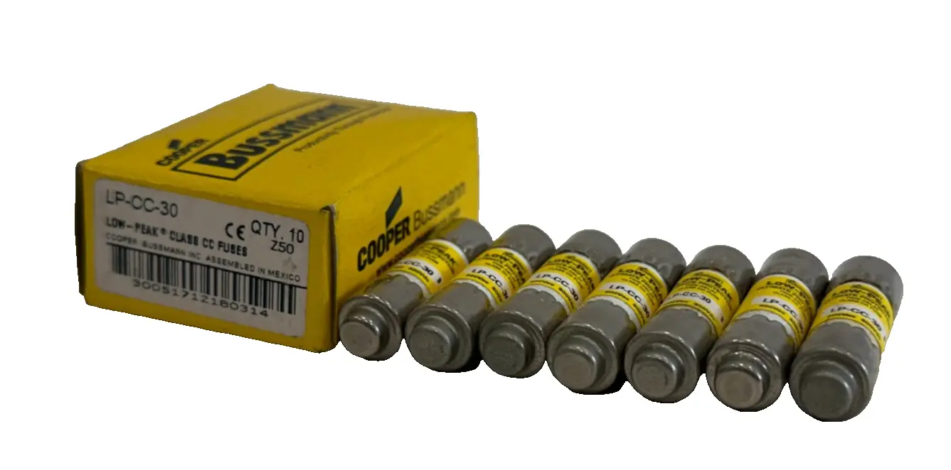 NEW LOT OF 7 BUSSMANN LP-CC-30 FUSES LPCC30
