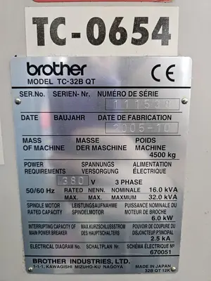 USED 2005 BROTHER TC 32B