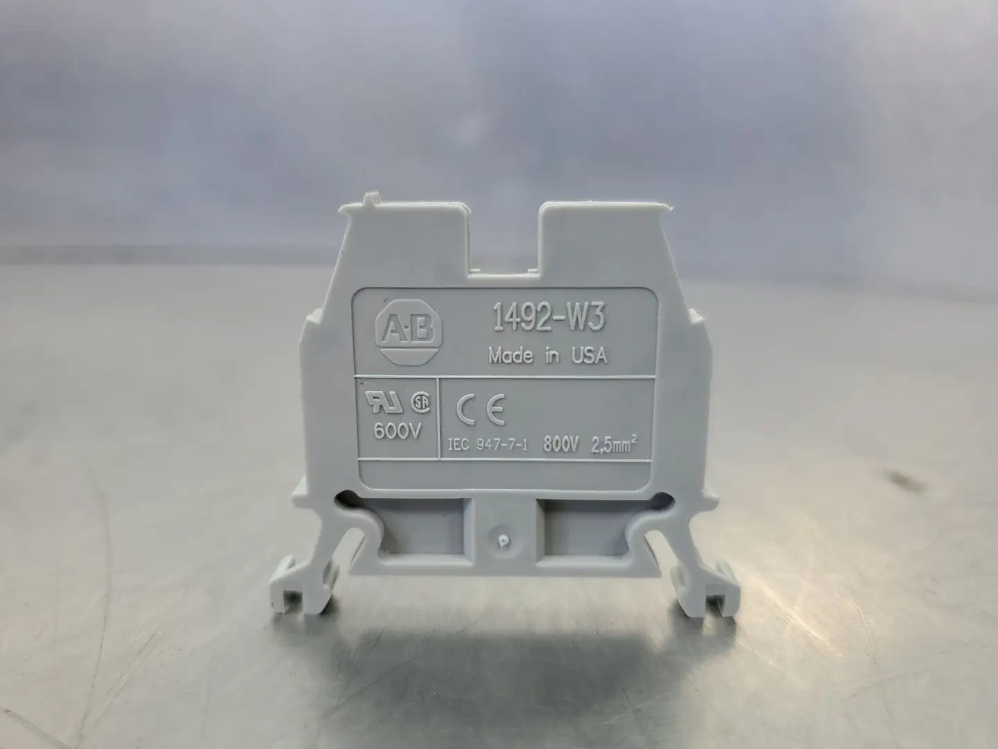 Allen-Bradley 1492-W3 600V 2.5mm² Terminal Block - WHITE