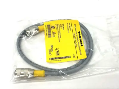 NEW TURCK EUROFAST SENSOR/ACTUATOR EXTENSION CABLE 0.6M U2433-1