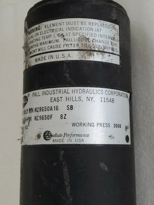 NEW Pall Industries HZ9650A16