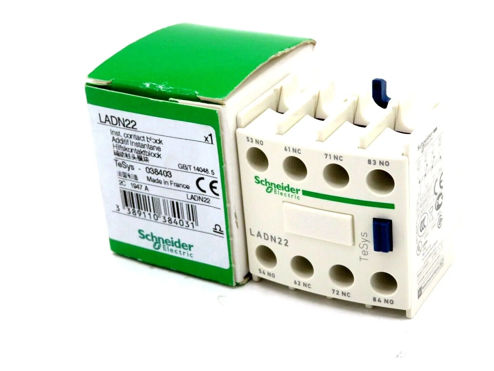 NEW SCHNEIDER ELECTRIC LADN22 CONTACT BLOCK
