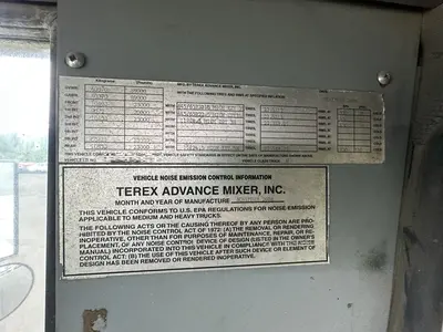 Used 2009 TEREX FD4000 Cement Mixers New Jersey US | Proxy Equipment #1388808