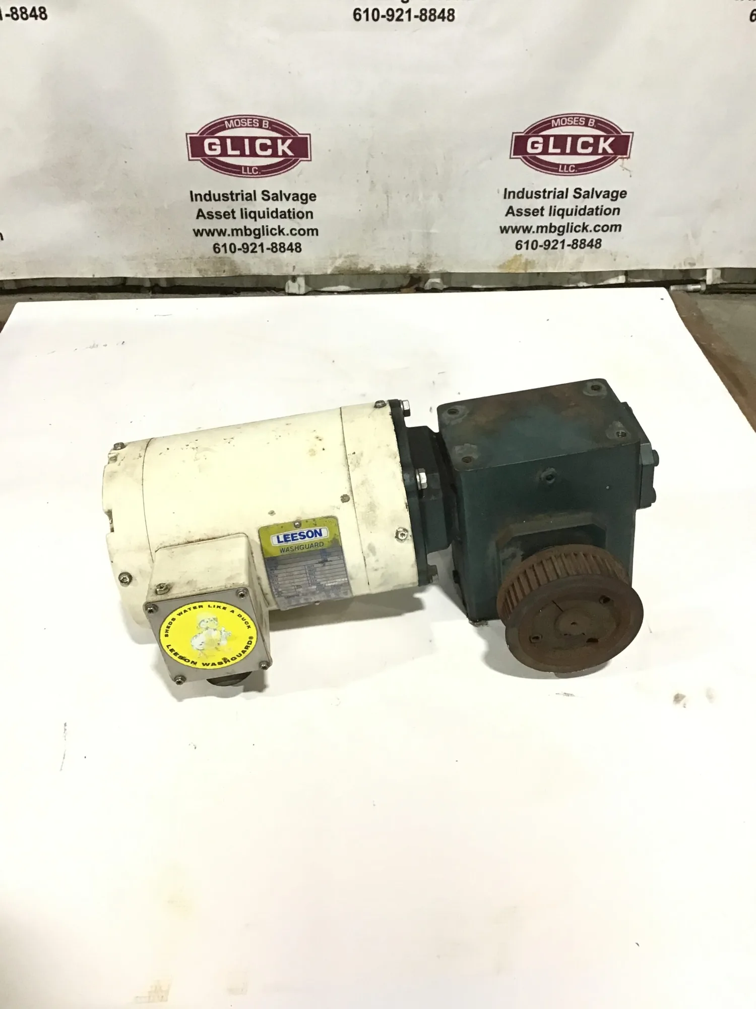Leeson 06T17VC2F Washguard Motor Gearbox Reducer