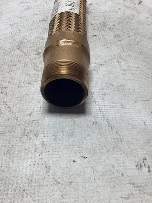 Corrugated Bronze Flex Hose Assembly 12″ X 1 1/2″