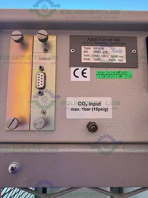 USED KUHNER ISK-1-W REFRIGERATED INCUBATOR SHAKER W/ HUMIDITY 15C BELOW AMBIENT TO 60°C