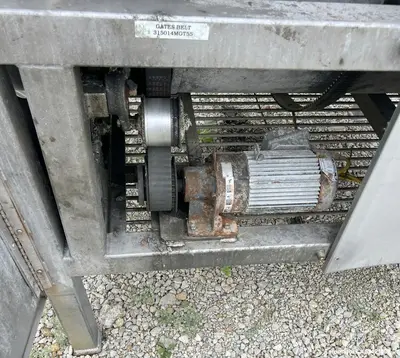 Used Stainless Steel Drum Tumbler / Mixer – 36" x 48", Belt-Driven