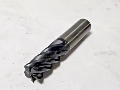 Solid Carbide End Mill 3/4" Shank 5 Flutes resharpened