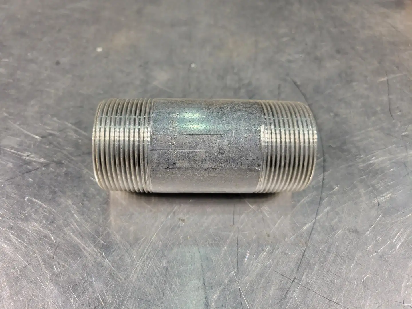 1.75" x 4" Aluminum Threaded Nipple