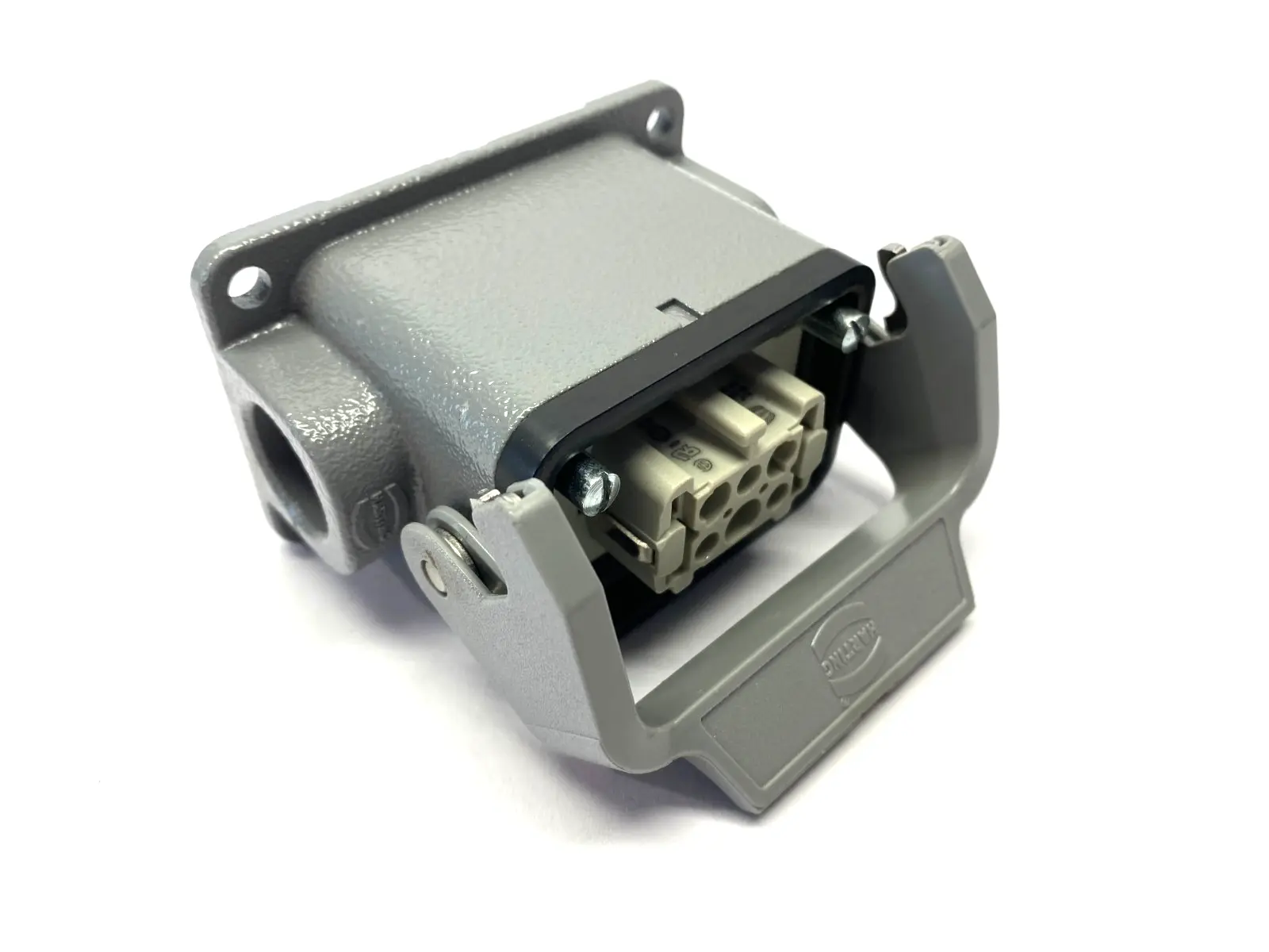 Used HARTING Female Insert Han E 06 Pos. 16A w/ 19300061250 Housing Misc Electrical & Power Parts Michigan US | Maverick Industrial Sales #1423213