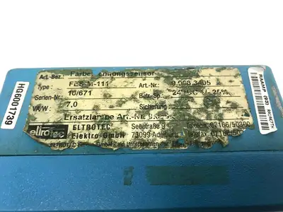 FES-M-111 | Eltrotec Elektro GmbH  Color Sensor Module, 24VDC, Farberkennungssensor - Used