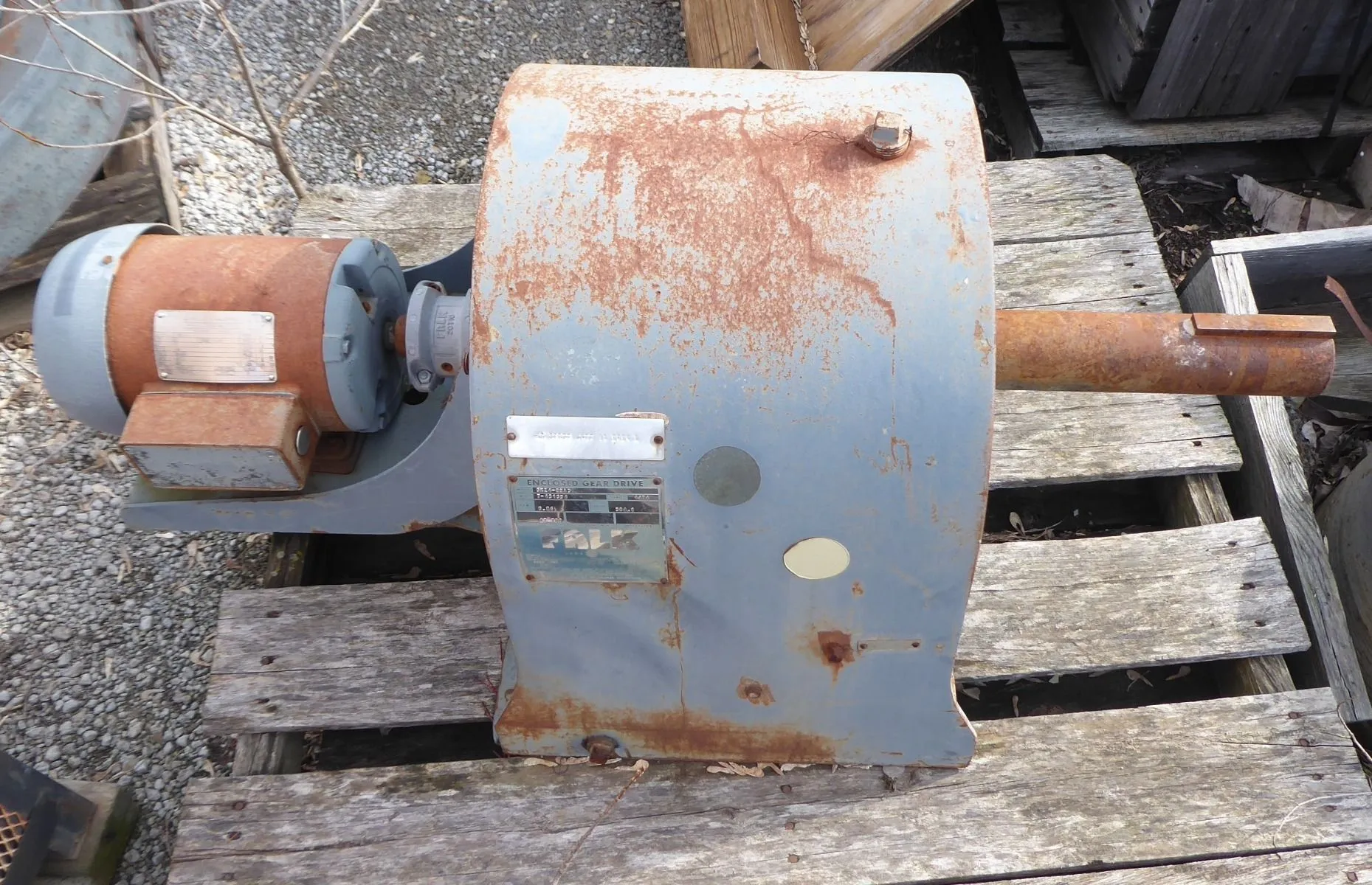 Falk 5KZ4-02A3 Enclosed Gear Drive 1750 RPM In 5.86 RPM Out 304:1 Ratio Used