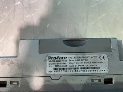 Used 2003 PROFACE 298007003 Automation Control (HMI) Ohio US | HGR 24 #1345235