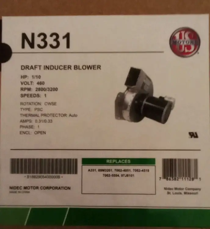Used LENNOX Lennox N331 Fan & Blower Parts US | Infinity wholesale & Supply LLC #1305795