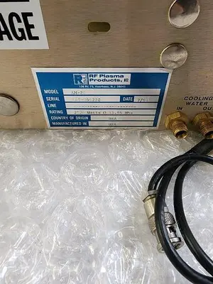 RF PLASMA PRODUCTS AM-20 MATCHING NETWORK
