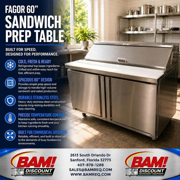 Used FAGOR _UNKNOWN_ Preparation Tables Florida US | BAM Discount Restaurant Equipment #1323312