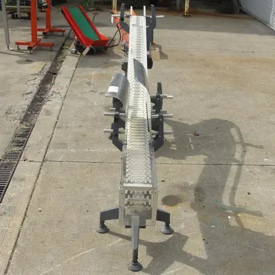 SPC6882  Conveyor inclined belt conveyor Aluminum, 4" w x 92" l, 32.75" discharge height