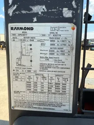 Used RAYMOND 560OPC30TT Misc Forklifts Illinois US | Somerset Equipment Sales #1542929