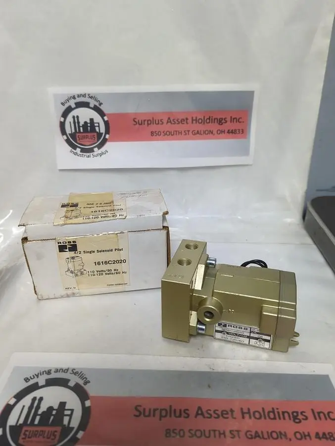 New | in-Stock ROSS 1616C2020 Solenoid Valves Ohio US | Surplus Asset Holdings #1520417