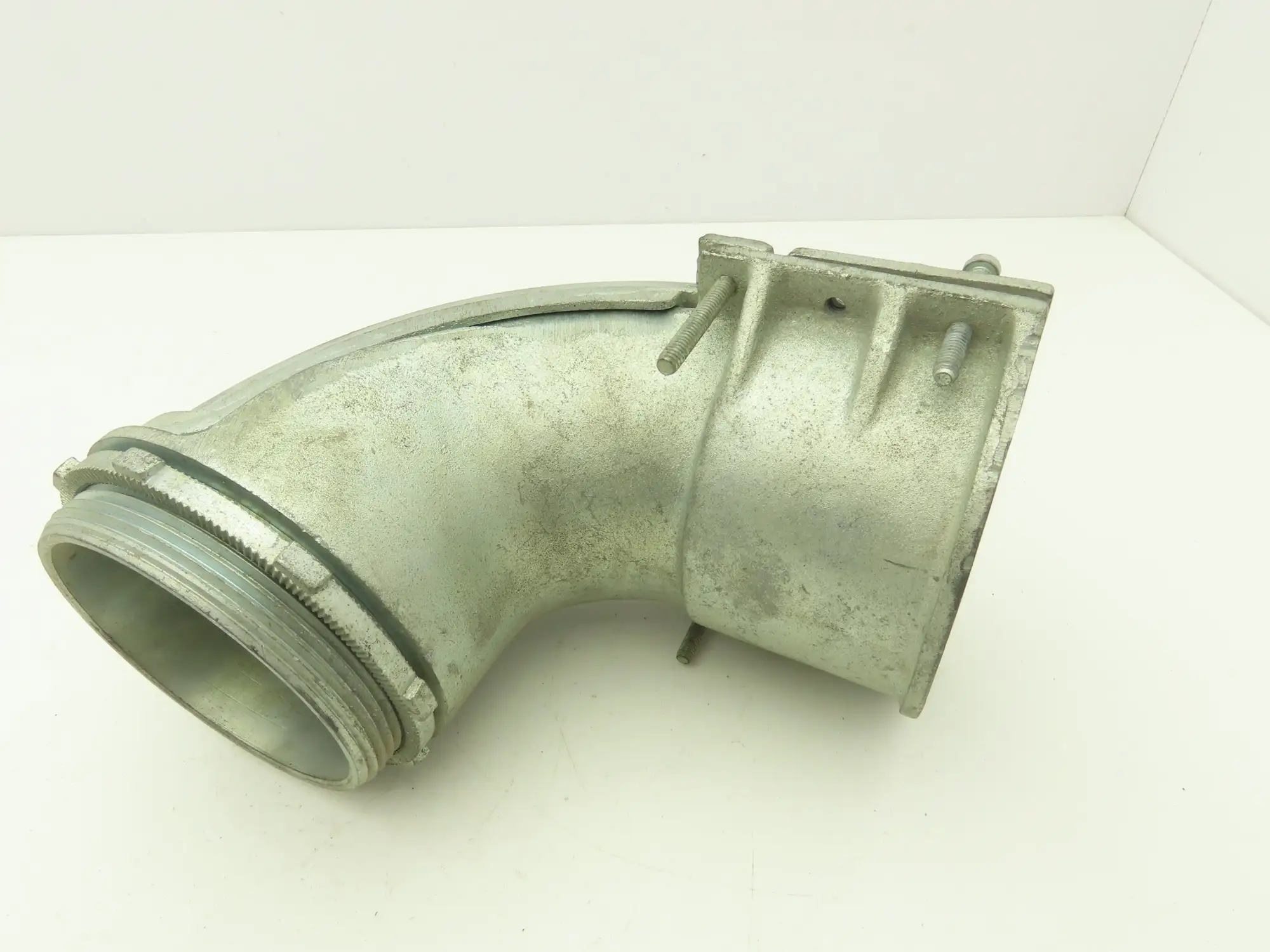 NA Metallic Flex Squeeze Connector 4" 90° Elbow Zinc Die Cast