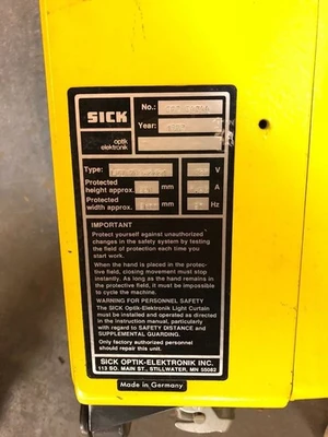 Used SICK LVU 706-2221 Sensors Indiana US | J&J Industrial Supply #501936