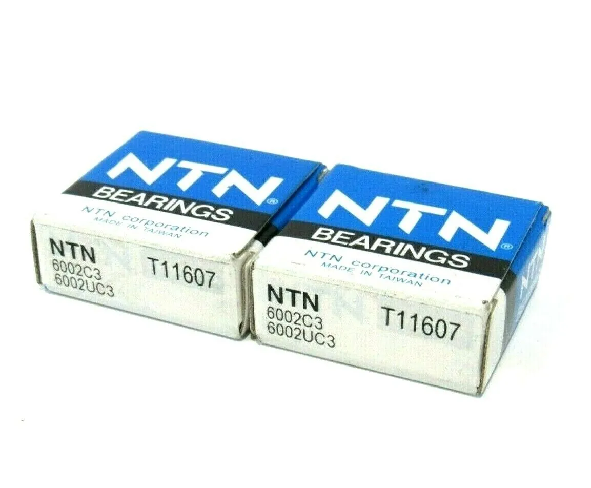 LOT OF 2 NEW NTN BEARINGS 6002C3 BALL BEARING